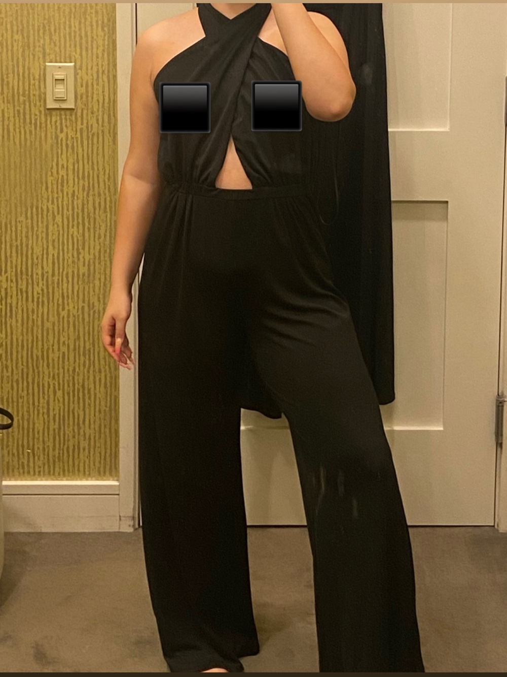 Black Halter Maxi Jumpsuit